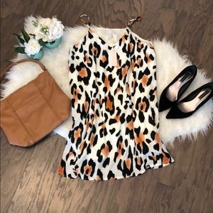 Pink blush  maturity leopard dress